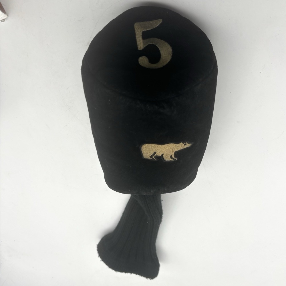 GOLDEN BEAR 5 FAIRWAY WOOD HEADCOVER BLACK - GOLD